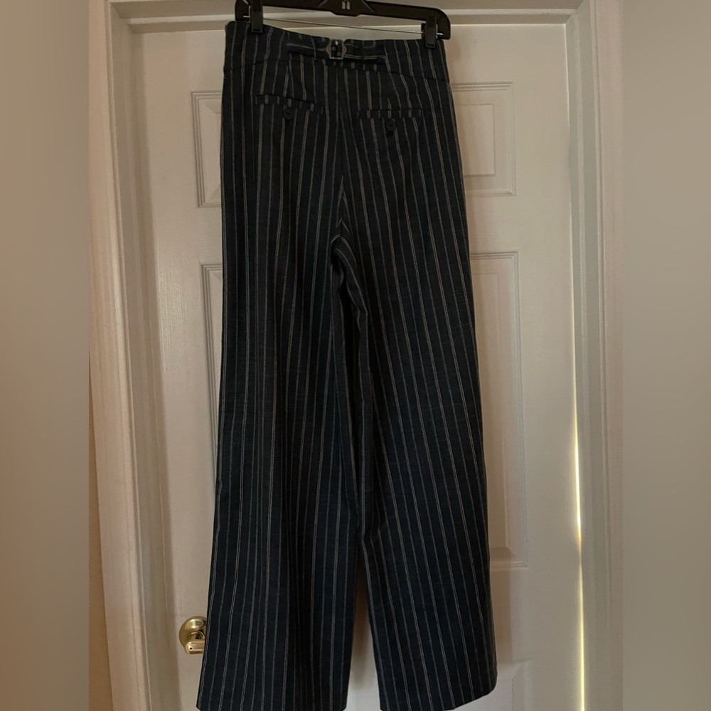NWT Anthropologie pin striped wide leg trouser.  Size 6